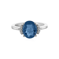 Anello in argento con Fluorite Cangiante