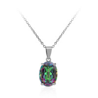 Collana in argento con Quarzo Mistico