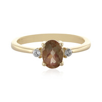 Anello in oro con Pietra del Sole dell'Oregon