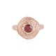 Anello in argento con Zircone Rosa (SAELOCANA)