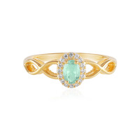 Anello in argento con Smeraldo Russo