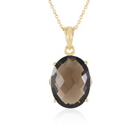 Collana in argento con Quarzo Fumè