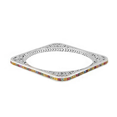 Bracciale in argento con Zaffiro  Arancio (Dallas Prince Designs)