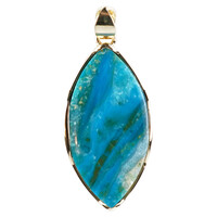 Ciondolo in argento con Opale Atacama Blu