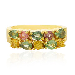Anello in argento con Zaffiro Fancy