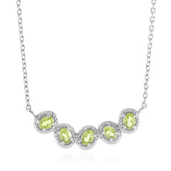 Collana in argento con Peridoto Manchuria