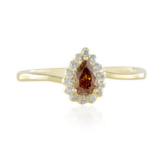 Anello in oro con Diamante Arancione SI2 (de Melo)