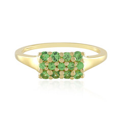 Anello in argento con Tsavorite della Tanzania