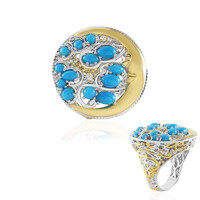 Anello in argento con Turchese Sleeping Beauty (Gems en Vogue)