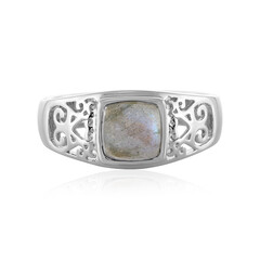 Anello da uomo in argento con Labradorite