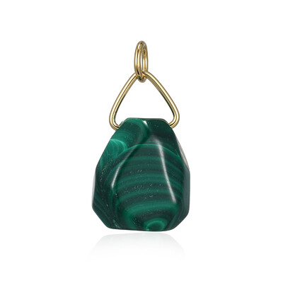 Ciondolo in argento con Malachite (MONOSONO COLLECTION)