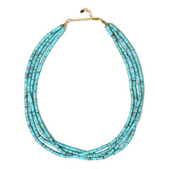 Collana in argento con Magnesite Blu