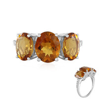 Anello in argento con Citrino Madeira (de Melo)