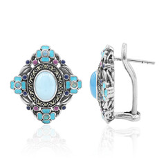 Orecchini in argento con Calcedonio