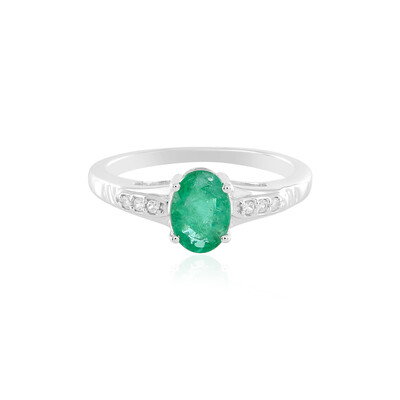 Anello in argento con Smeraldo Zambia