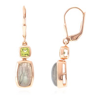 Orecchini in argento con Labradorite Verde Maniry (KM by Juwelo)