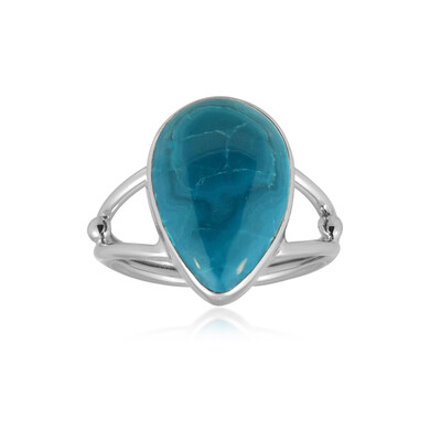 Anello in argento con Opale Atacama Blu