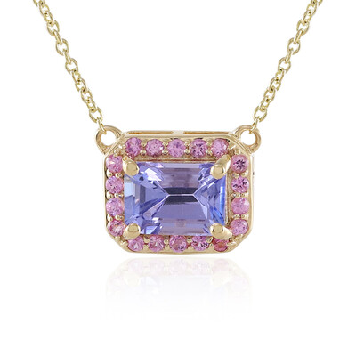 Collana in oro con Tanzanite