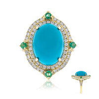 Anello in oro con Turchese Sleeping Beauty