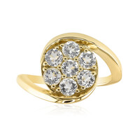 Anello in oro con Danburite Rosa del Messico