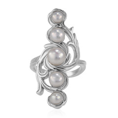 Anello in argento con Perla di Acqua Dolce (TPC)