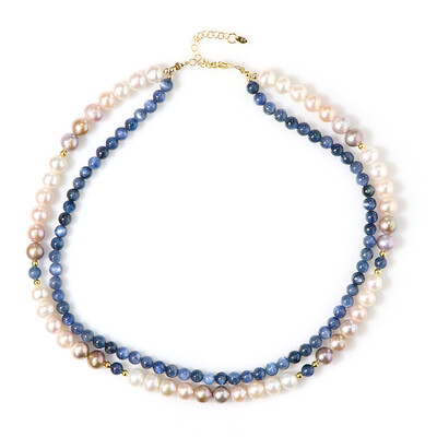 Collana in argento con Cianite del Nepal (Riya)