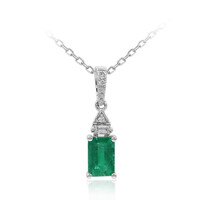 Collana in oro con Smeraldo Zambia AAA