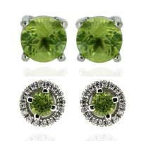 Set orecchini in argento con Peridoto