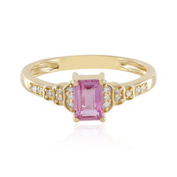 Anello in oro con Zaffiro Rosa