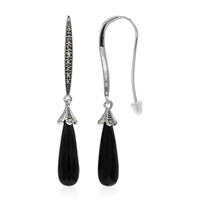 Orecchini in argento con Agata Nera (Annette classic)