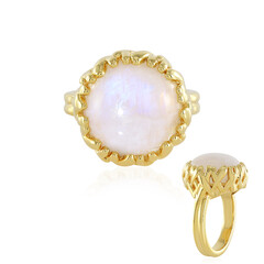 Anello in argento con Pietra di Luna Arcobaleno