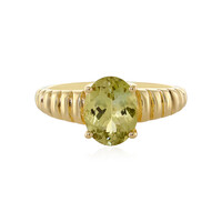 Anello in oro con Tanzanite Gialla