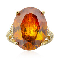 Anello in oro con Sfalerite (CIRARI)