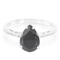 Anello in argento con Spinello Nero