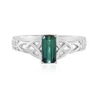 Anello in argento con Tormalina Verde di Benedito
