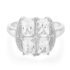 Anello in argento con Goshenite