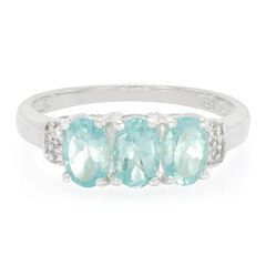 Anello in argento con Apatite Blu