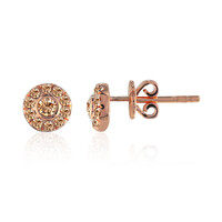 Orecchini in oro con Diamante Rose de France SI1 di Argyle