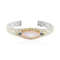 Bracciale in argento con Quarzo Rosa (Gems en Vogue)