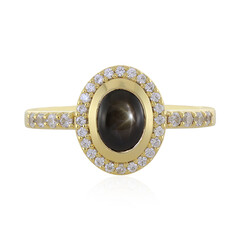 Anello in argento con Zaffiro Stellato Nero