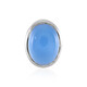 Ciondolo in argento con Calcedonio Blu (MONOSONO COLLECTION)