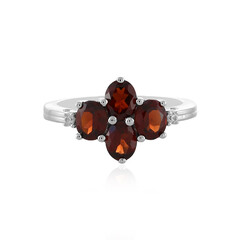 Anello in argento con Granato Mozambico
