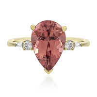 Anello in oro con Tormalina Neon del Congo (AMAYANI)