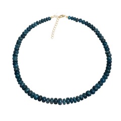 Collana in argento con Apatite Blu Neon