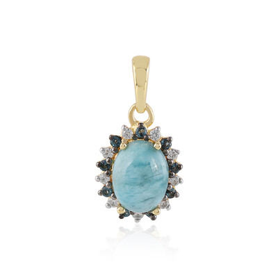 Ciondolo in argento con Larimar