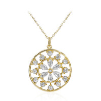Collana in argento con Topazio Bianco