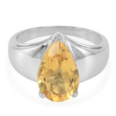 Anello in argento con Citrino