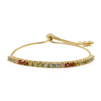 Bracciale in argento con Topazio Blu Svizzero