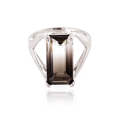 Anello in argento con Quarzo Bicolore