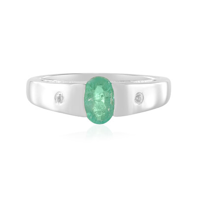 Anello in argento con Smeraldo Russo
